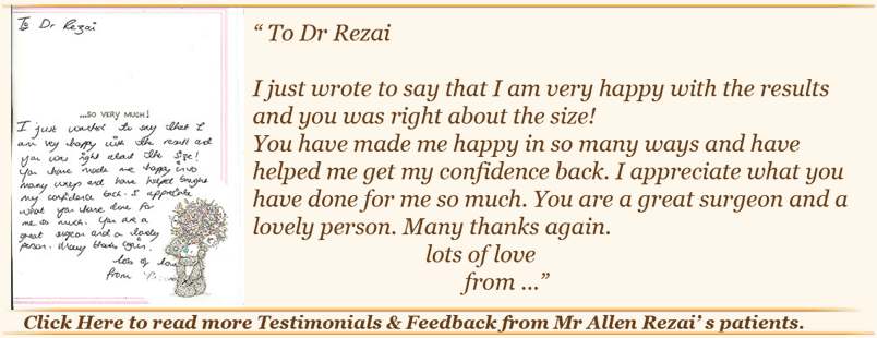 Allen Rezai MD: Breast augmentation testimonials Breast augmentation reviews